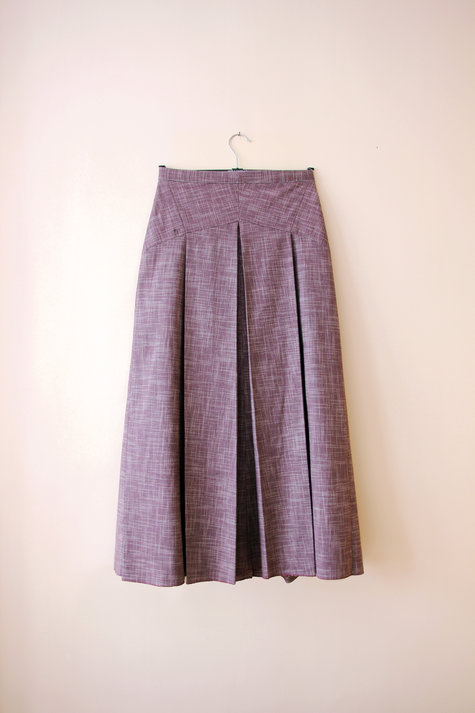 Pleated A Line Skirt – Sewing Projects | BurdaStyle.com