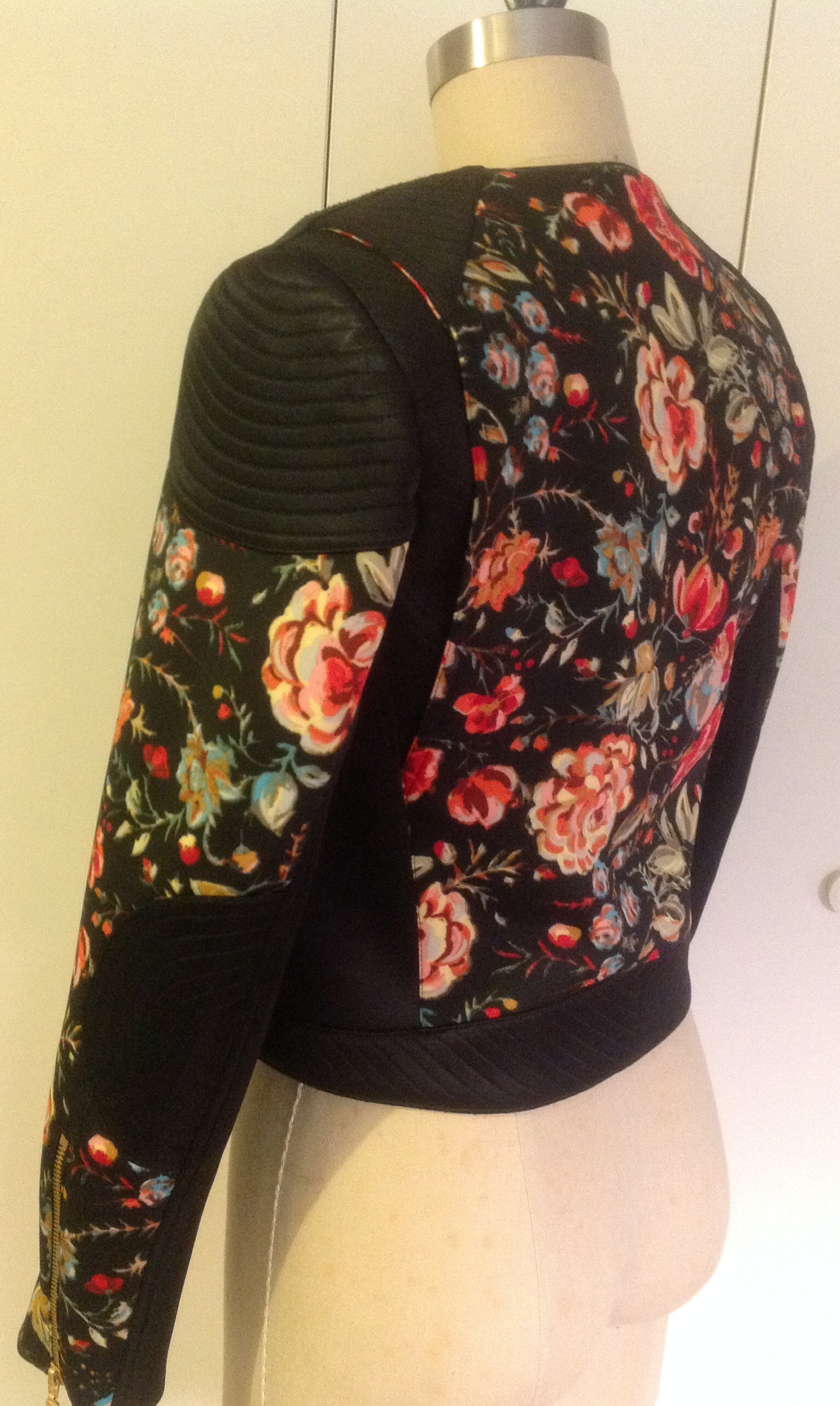 Neoprene Floral Moto Jacket Sewing Projects