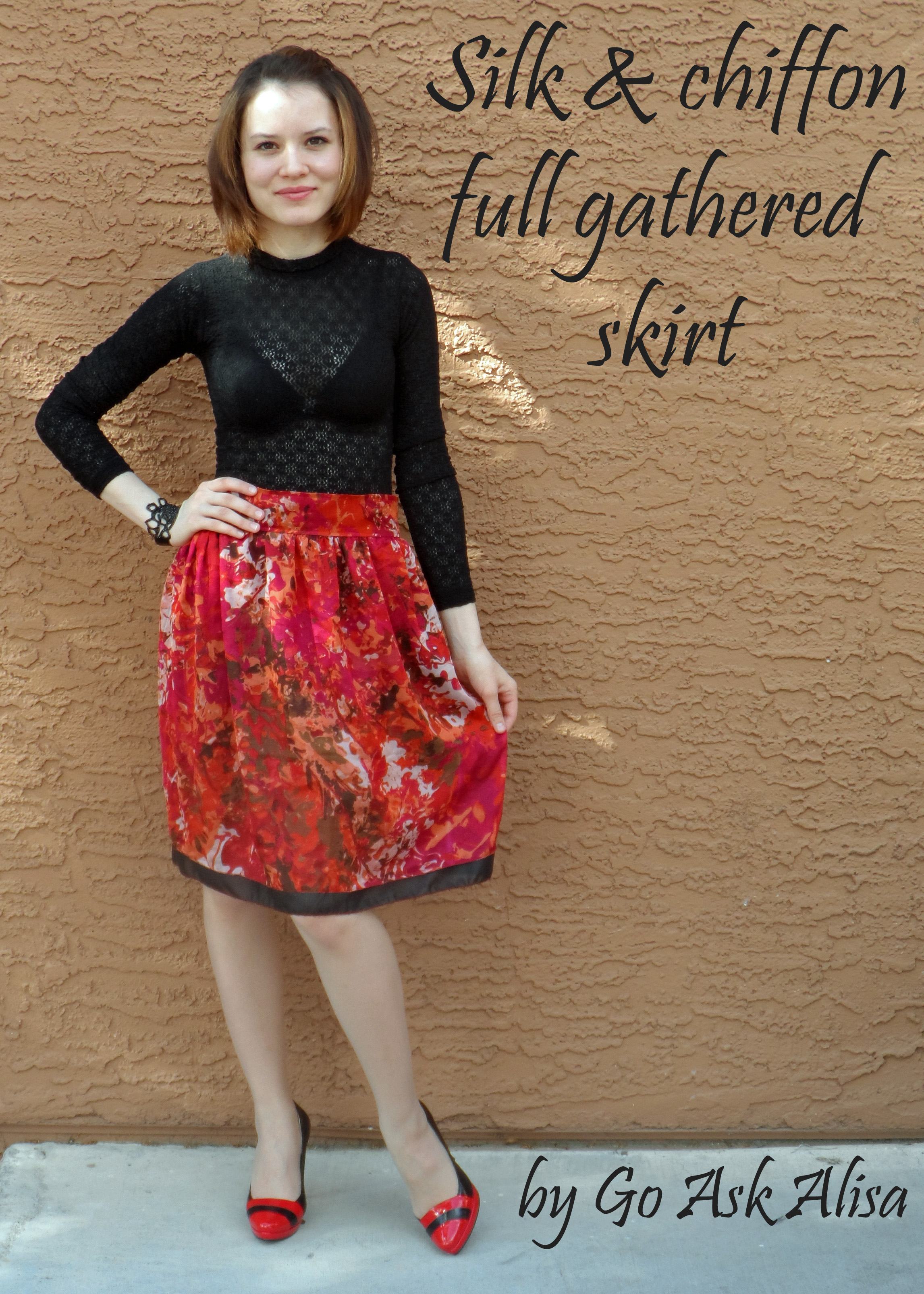 Red Tango night gathered skirt – Sewing Projects | BurdaStyle.com