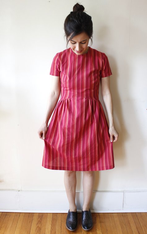 Red-striped Vintage Dress – Sewing Projects | BurdaStyle.com