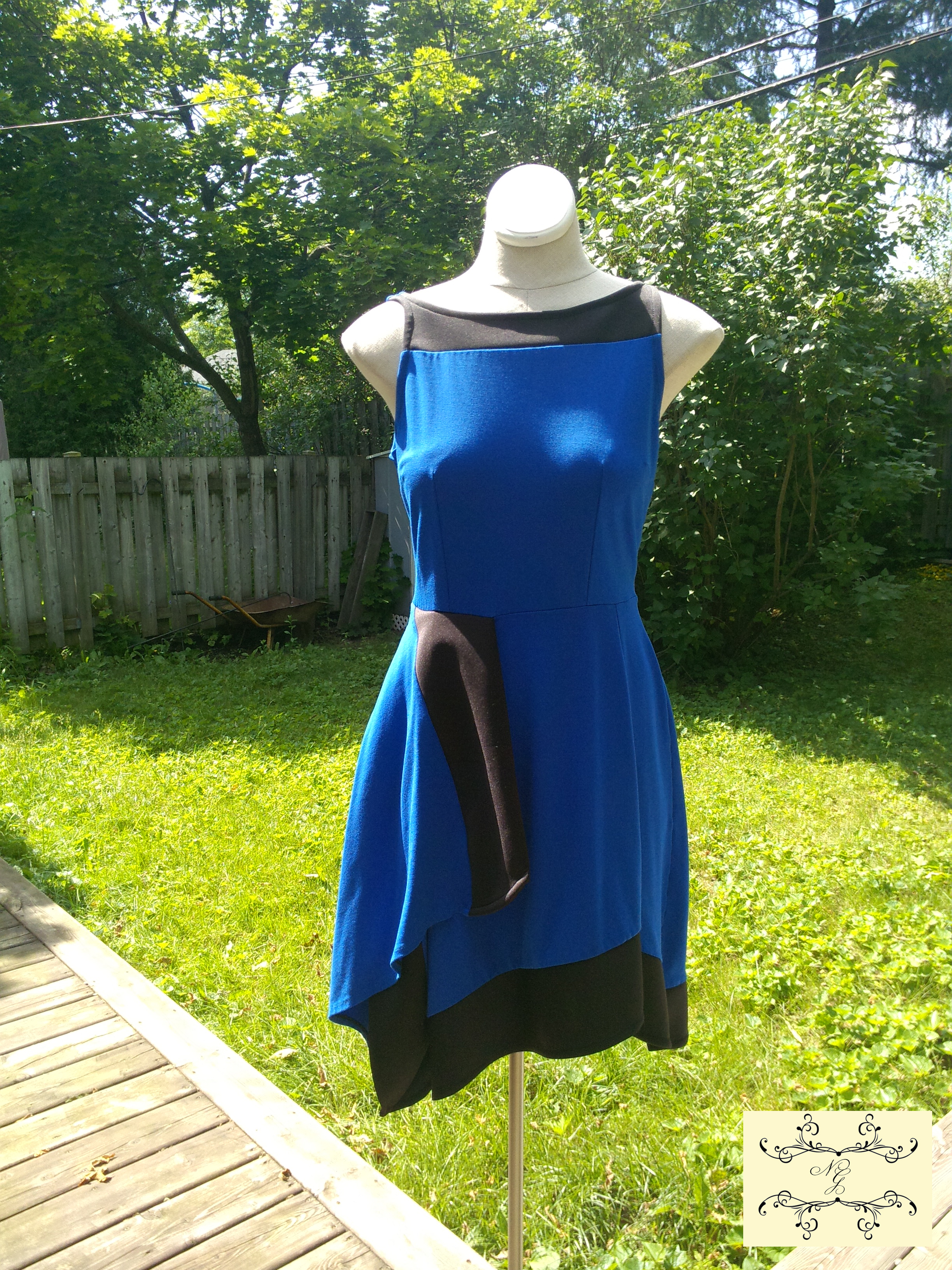 Fit and flare color block dress – Sewing Projects | BurdaStyle.com