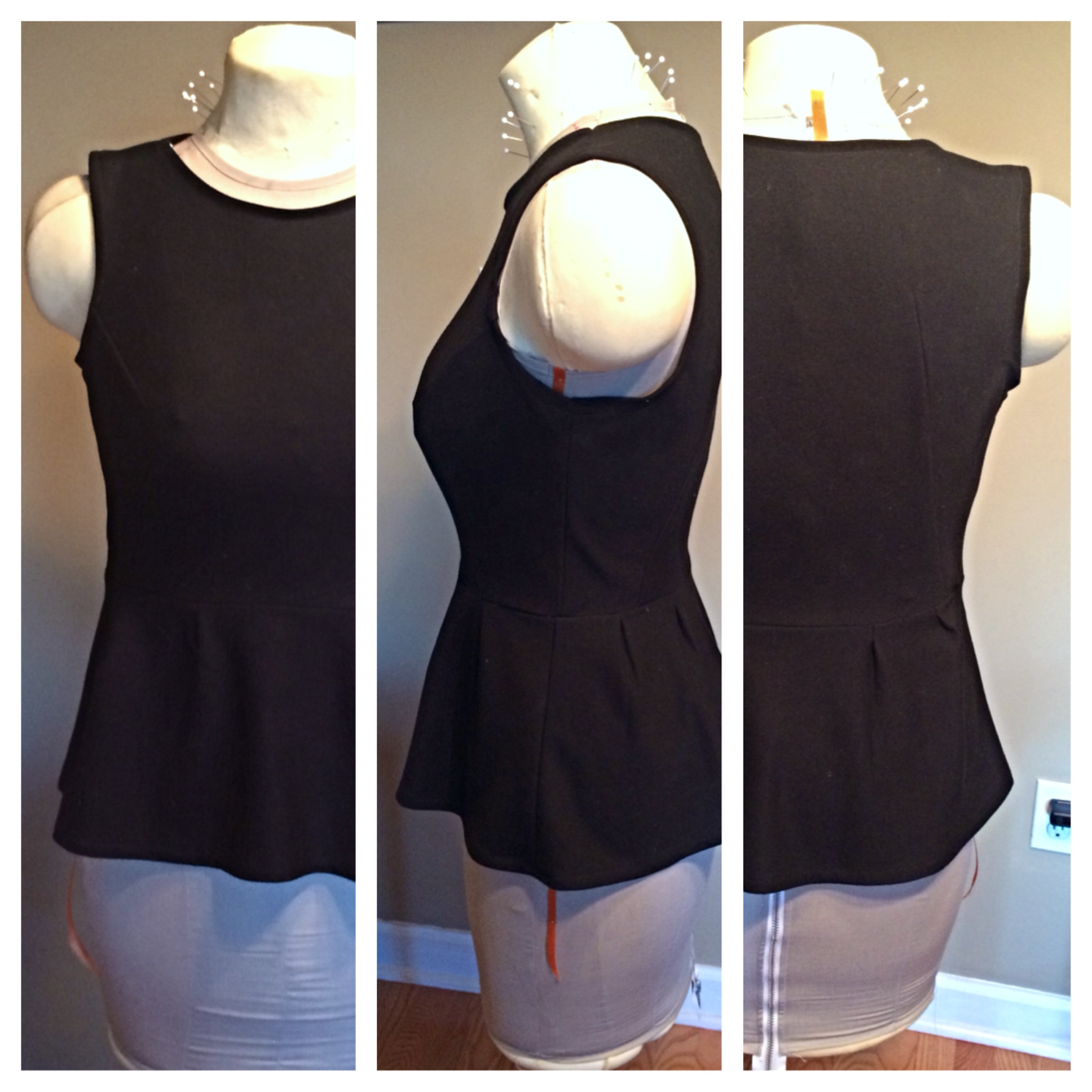 Ponte knit peplum Summer Sloper Design Contest Sewing Projects
