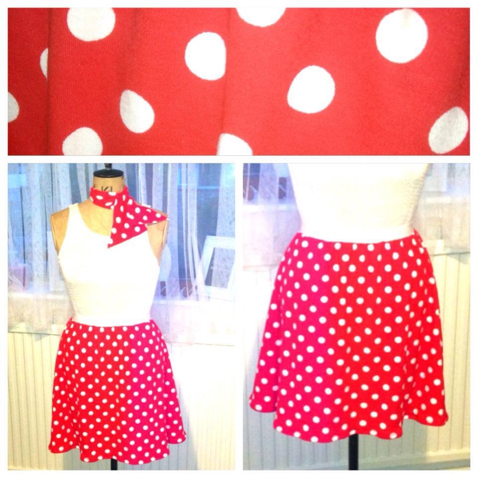 Going Dotty Red Polka Dot Skirt Sewing Projects