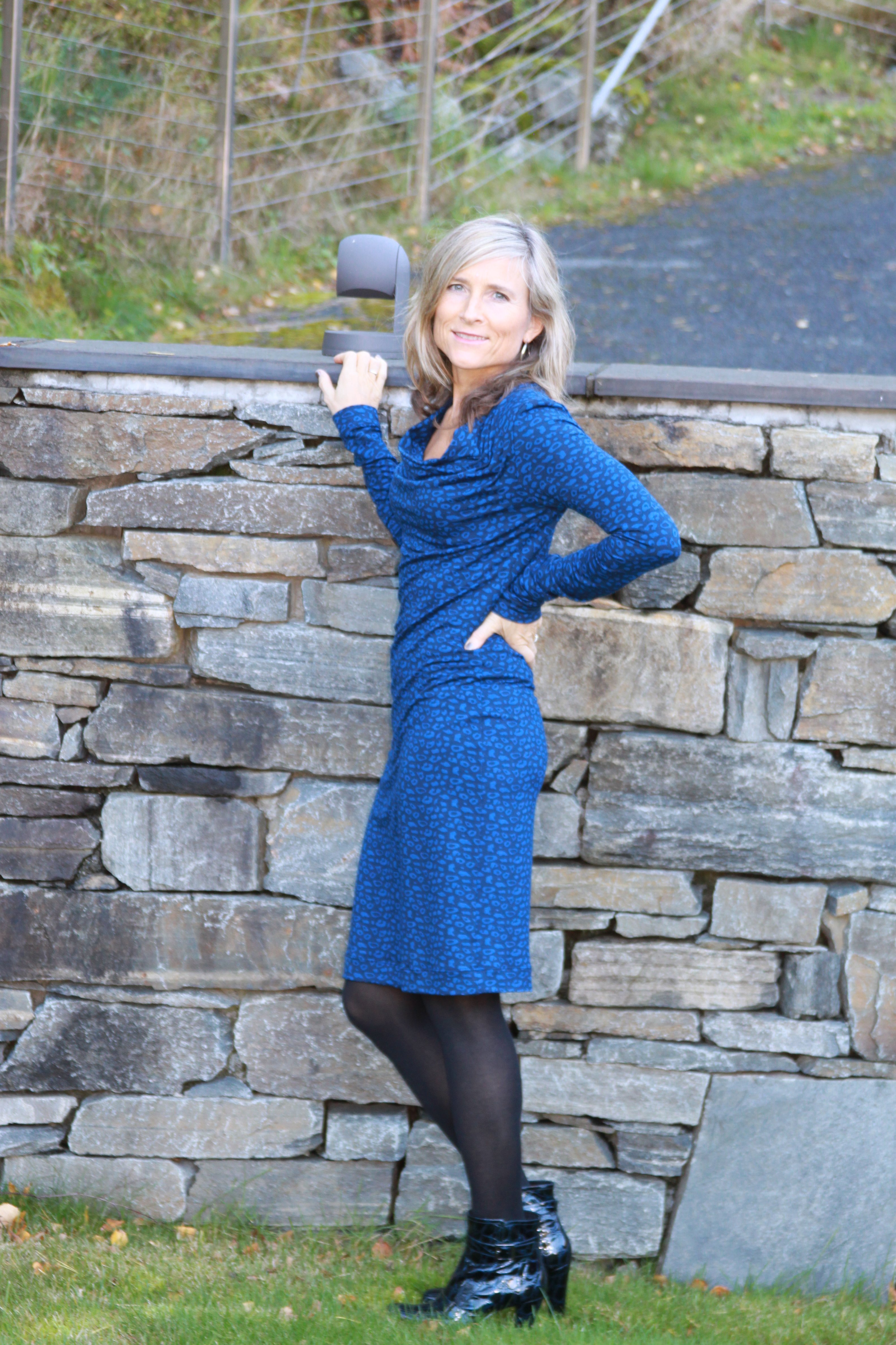 Cowl Neck Jersey Dress Sewing Projects