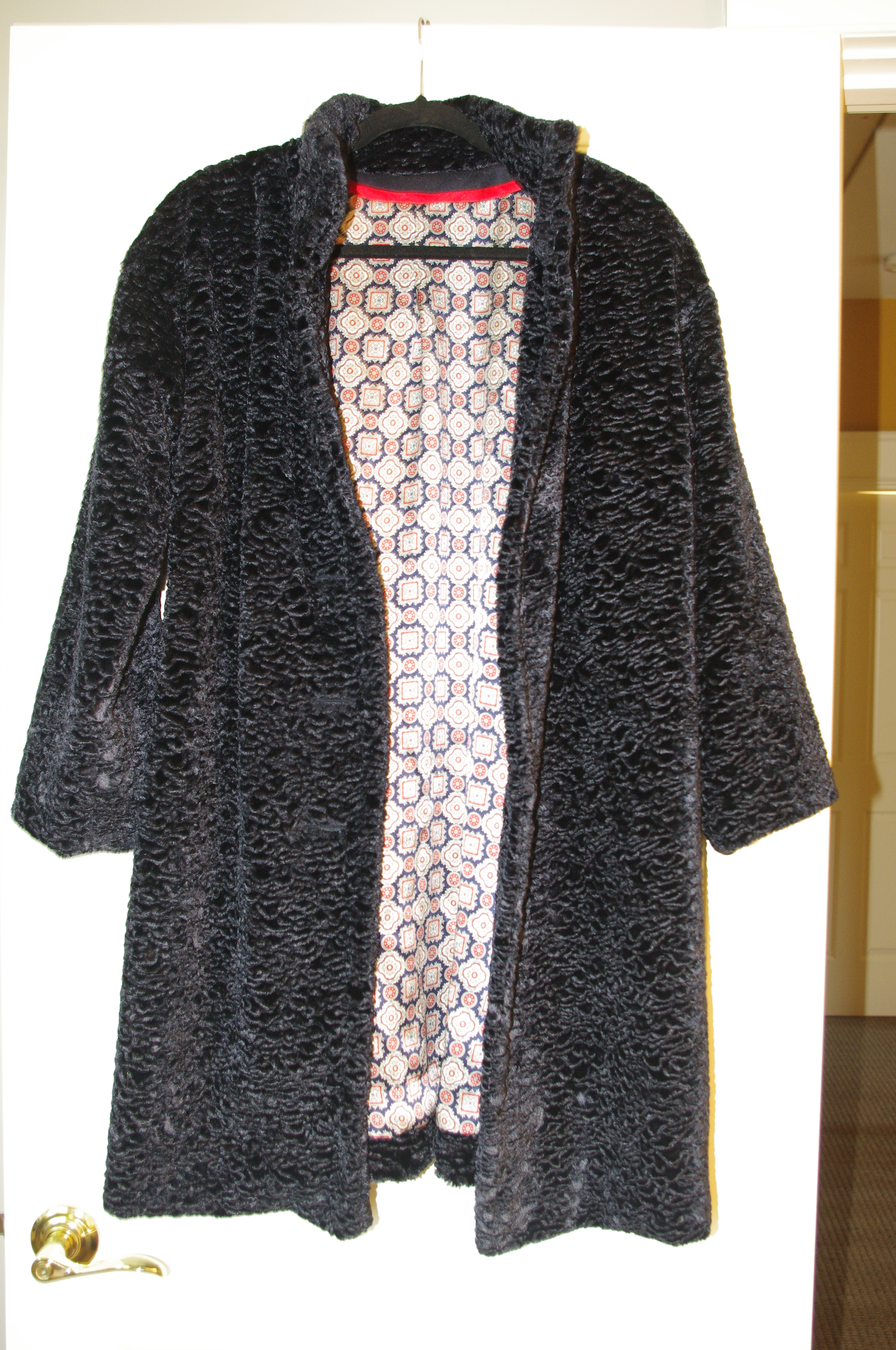 Navy Faux Lambswool Coat Sewing Projects