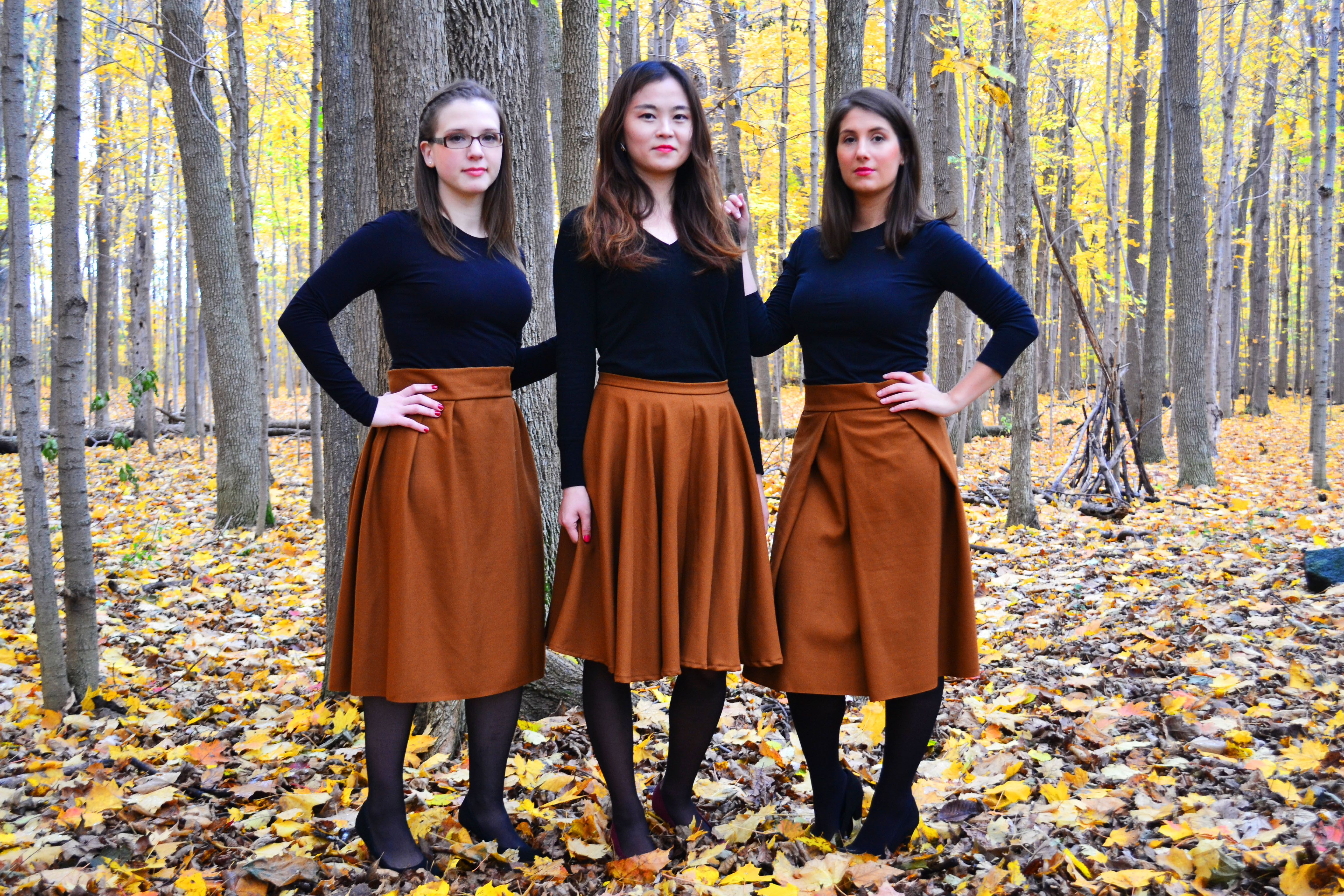 3 brown skirts Sewing Projects