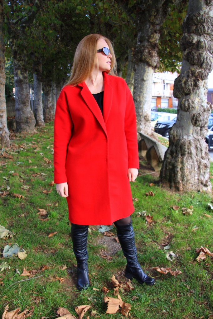 Oversized Red Cashmere Coat Sewing Projects