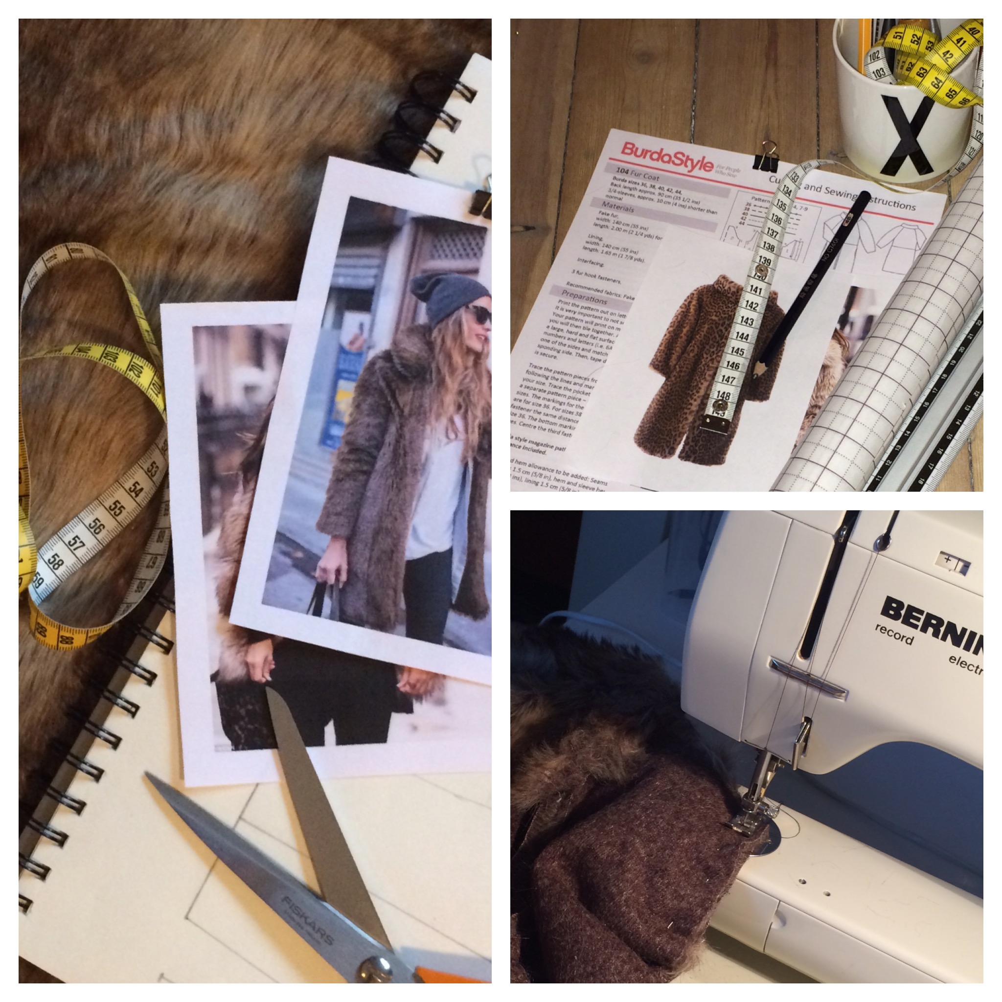 Fur Faux coat Sewing Projects