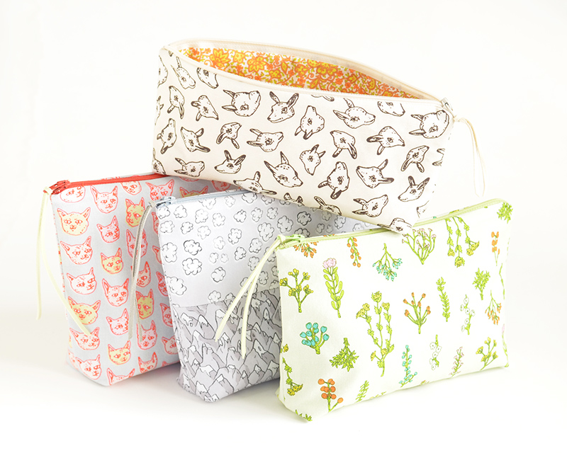 Original Fabric Pouches Sewing Projects