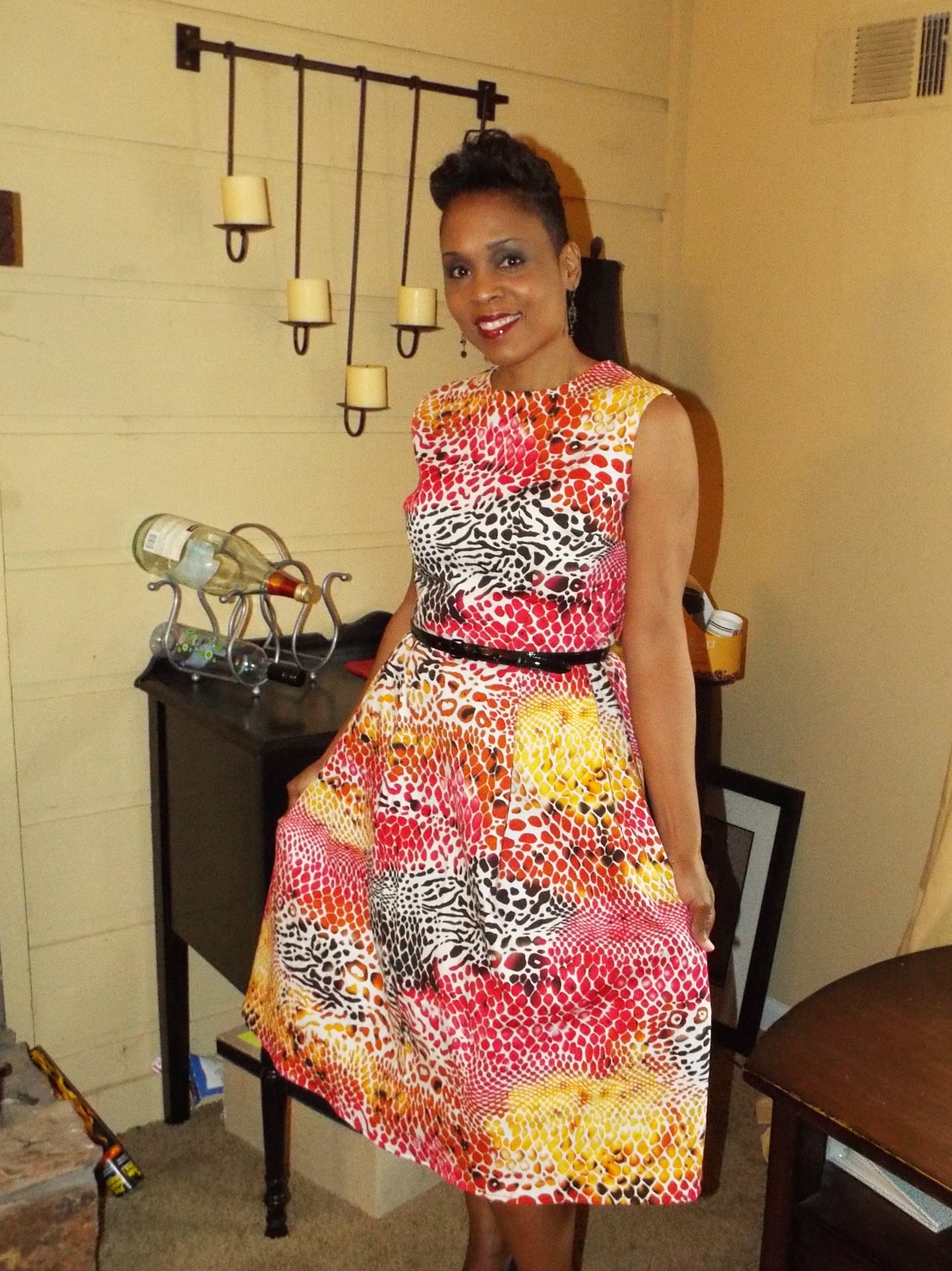 Colorful Animal Print Frock – Sewing Projects | BurdaStyle.com