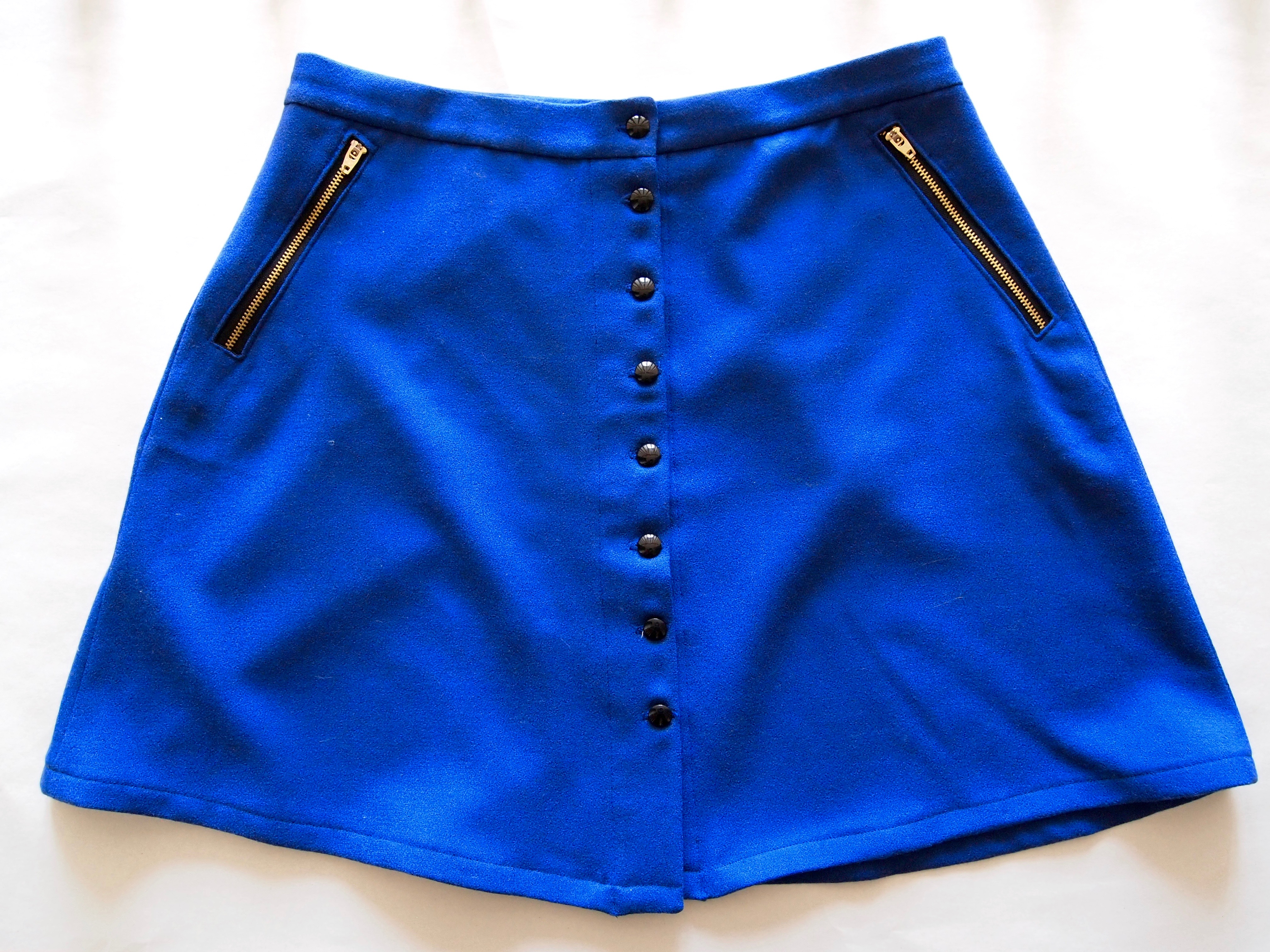 Blue Wool Skirt – Sewing Projects | BurdaStyle.com