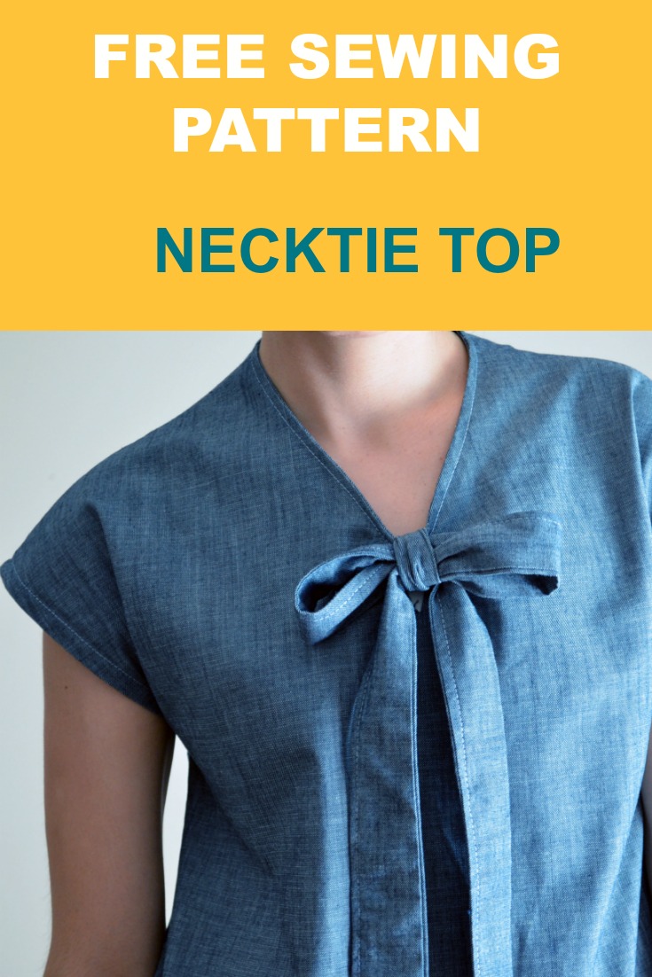 Necktie top Free Pattern Sewing Projects