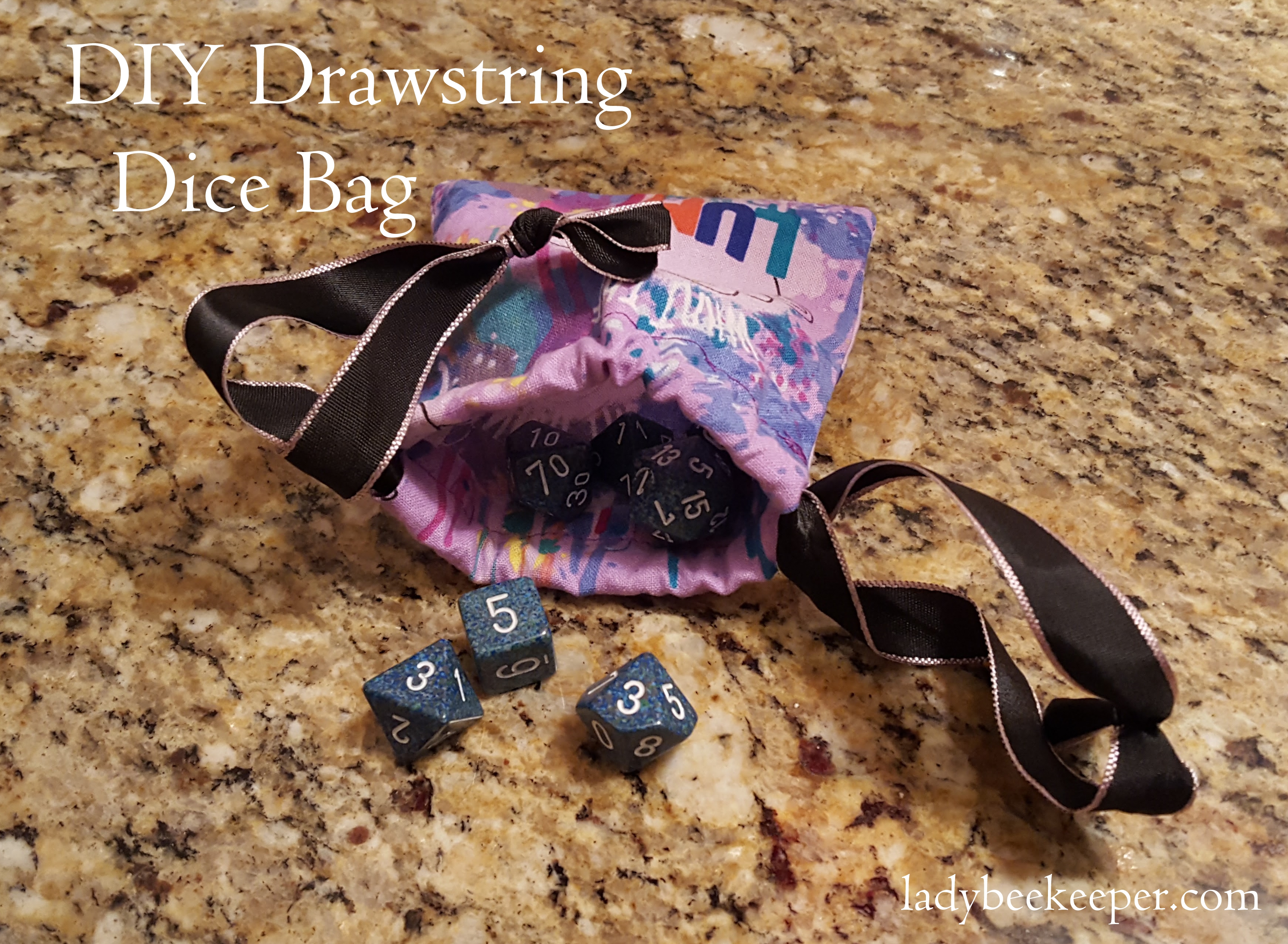 Drawstring Dice Bag Sewing Projects