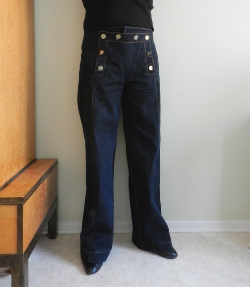 black sailor jeans