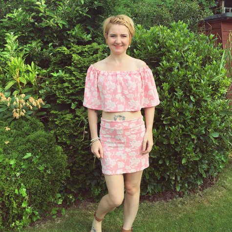ruffle shoulder skirt mini burdastyle