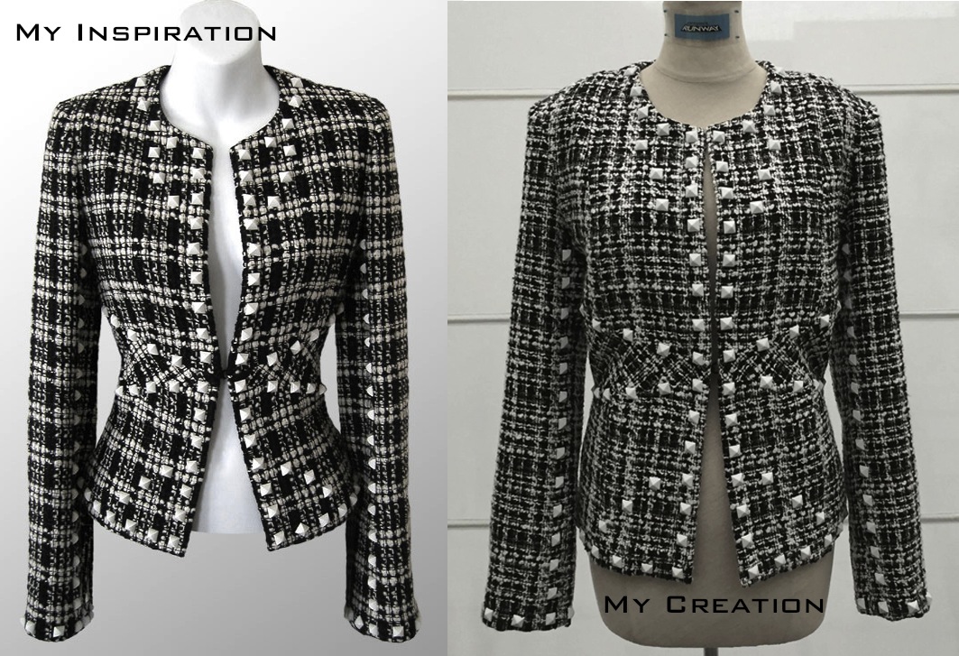 CHANEL Pyramid Studded Boucle Jacket – Sewing Projects | BurdaStyle.com