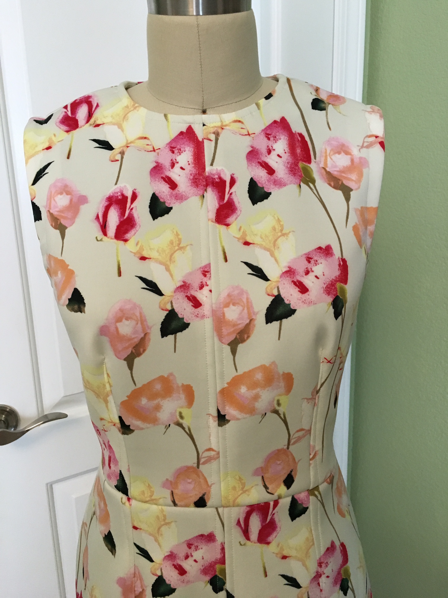 Floral Scuba Dress Sewing Projects