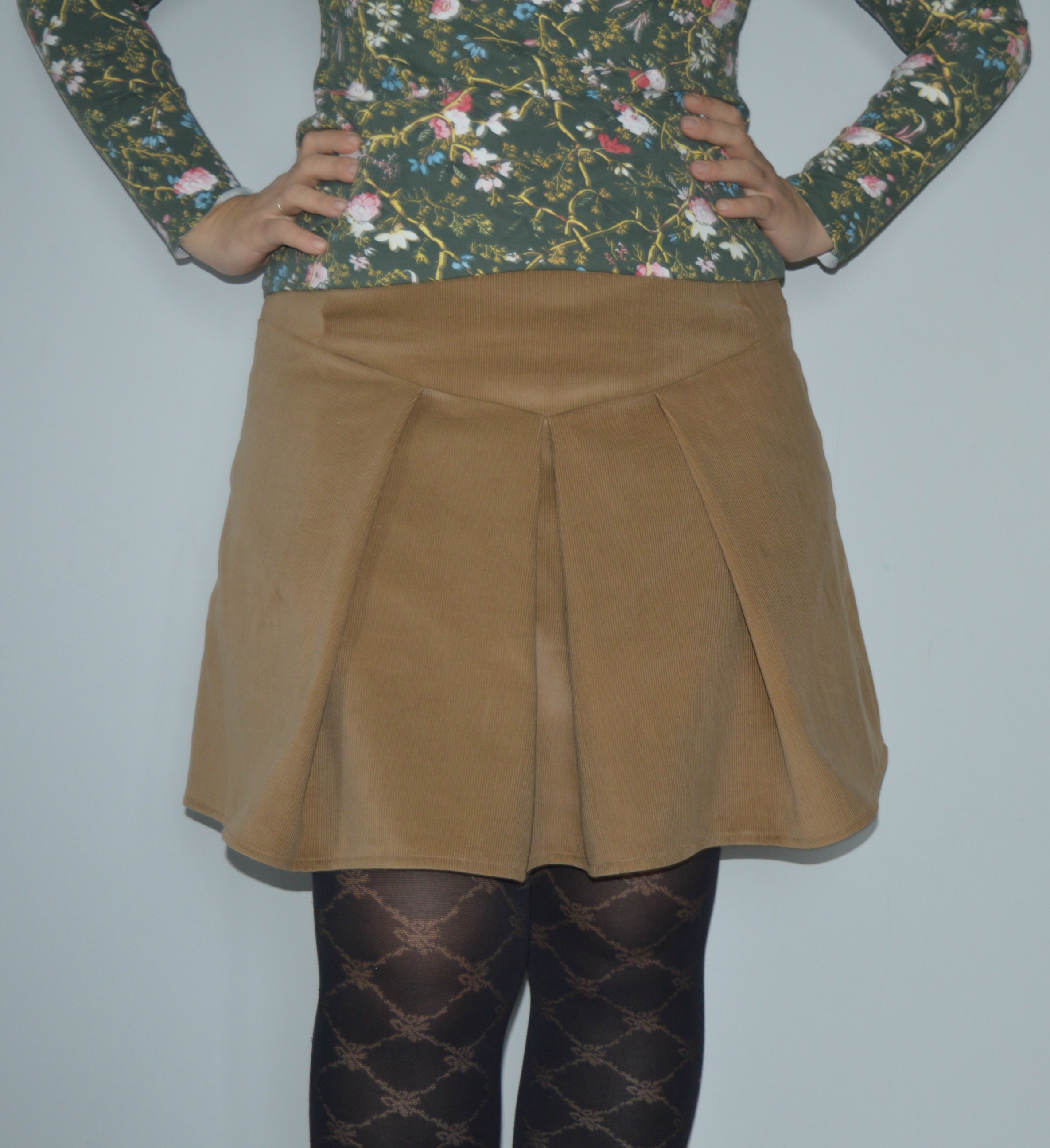 Pleated Corduroy Skirt – Sewing Projects | BurdaStyle.com
