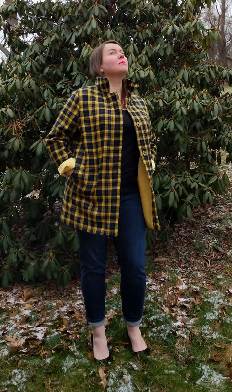 Yellow Plaid Wool Coat – Sewing Projects | BurdaStyle.com