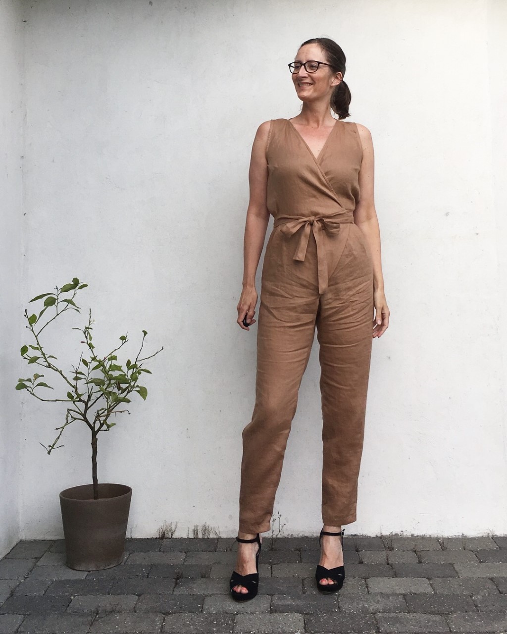 Linen Wrap Jumpsuit Sewing Projects