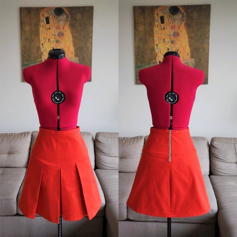 Pleated skirt with Yoke – Sewing Projects | BurdaStyle.com