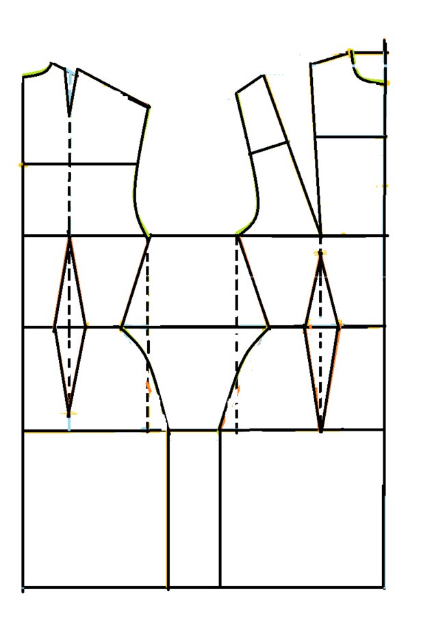 constructing the basic sloper pattern Learning Sewing