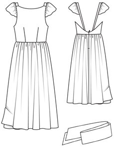 How to Sew Lining to a Bodice with Integrated Sleeve and Strap ...
